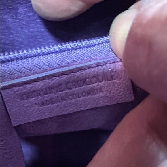 Nancy Gonzalez Glossy Black Crocodile Satchel - Picture 11 of 11